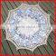 Anji umbrella factory 100% cotton handmade wooden stick lace parasol