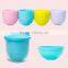 Round Shape Children Colorful PP Plastic Bowl