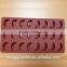 FDA food grade silicone 24 cups banana shape silicone chocolate molds chocolate maker Online selling silicone cake molds