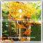 Wholsale artificial tree fiberglass tree and artificial red maple tree for decoration indoor