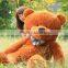 NET Giant Big Cute Deep Brown Plush Teddy Bear Huge Soft 100% Cotton Toy
