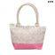 2017 best canvas printed tote bag with padded rope handle