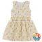 Hot Sell Children Flower Pattern Designs Baby Girl Sleeveless Party Dress Frock Design For Girls