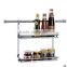 Stainless steel 2 layers high quality kitchen shelf