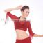 Women long sleeve transparent crop top for dance JYS91