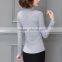 Hot selling new design sleeveless lace top T-shirt oem service china+supplier+clothing