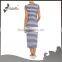 100% cotton stripe custom wholesale western fashionable sexy long maternity dress for women