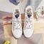 Students Flat - bottomed canvas running shoes women white board shoes