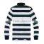 custom wholesale fashion stripe design 100% cotton men polo shirt from China