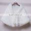 White Faux Fur Ladies Winter Wedding Wrap Formal Dress Shawl