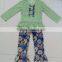 Fall Winter Girl Boutique Outfit Remake Kids Floral Clothing Set
