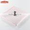100% cotton weave and polyester pink color baby blanket, baby wrap