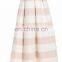 New Fashion Stripe Ball Long Maxi Skirt with Side-seam Pockets