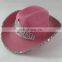 2016 Hot sale high quality crown cowboy hat fashion Lady party hat