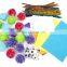 DIY Craft Making Assorted Pom Poms