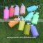 best price hot sale cute small glass water bottle with colorful silicone sleeve