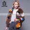 Weaving style real fox fur short coat