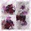 Aidocrystal Purple Rose Flower Hair Clip Headband Bridal Hair Accessories