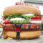 Guangzhou giant cheap PVC tarpaulin inflatable hamburger model