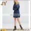 Professional Shirt Dress Two Chest Pockets Dress Point Collar Dress Plus Size Clothing for Women