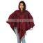 Indian Long Ponchos Poncho Plus Size Clothing Boho Gypsy One Size With Hood Women Ponchos Long Top Wool Blend Winter Sweater