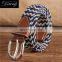 Cheap Colorful Braided Fabric Woven Elastic Belt for Men And Women