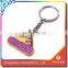 Innovative birthday gift with personalized Cheap Price rubber PVC Keyring
