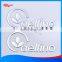 customized chromeplated electroplating chrome silver nickel logo