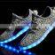 Simulation led shoes, led light up dance shoes, led light running shoes