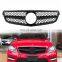 AMG Style Grill Grille Black  08-13 For Mercedes-Benz C-W204 Class C200 C300 C350