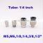 1/4 inch tube NPT/BSP straight Nickel-plated copper plastic fitting PC1/4-M5 M6 1/8 1/4 3/8 One touch hose quick pipe connector