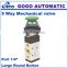 GOGO ATC 5 way Pneumatic hand operated 1/4 inch exhaust Manual Mechanical control valve MSV86522-PB with Large Round Button