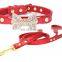 Diamond Decorated Butterfly Pet PU Collar Leather Leash Training Dog Rope Pet Neck Chain Pet Supplies