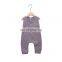 RTS  Unisex sleeveless rompers baby cotton and linen jumpsuits for summer