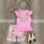 Baby Girl Clothing Sets Cotton Floral Back To School Ruffle Kids Girl Outfits