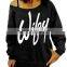 Wholesale Wifey Off The Shoulder Oversized Wide Neck Slouchy Sweatshirt