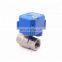5v 3.6v 110v DN15 DN20 two  way brass mini electric motorized water ball 1/4,1/2,3/4,1inch motor electric valve with manual