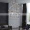 Modern hotel lobby villa living room chandelier light luxury creative dining room lamp atmospheric ring bedroom led lamp