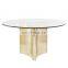 tempered glass top dining table glass top