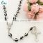 Fashion religious multicolor plastic rosary bead necklace