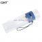 Portable business 500ml double wall glass drinking bottle with lift ring