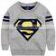 Stylish Super man pattern Knitted Clothing children sweater Pullover                        
                                                                                Supplier's Choice