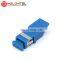 MT-1032-DA-SC Blue Fiber Optic SC Female Connector Singlemode SC UPC Simplex Trapezoid Adapter With Flip Type Dust