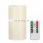 Flameless LED Candles with Projector Light, Battery Operated Real with Snowflake Projection and Remote Timer Projector Mood Lamp