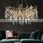 European Wedding Decor Modern Chandelier Crystal Pendant LED Lamp