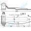 Van trailer steel 202mm door hinge truck body 01114