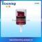Treatment pump metal liquid dispenser with dome overcap