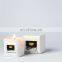Wholesale smokeless wedding gift glass jar custom aromatherapy luxury fragrance soy wax scented candle