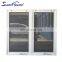 hurricane resistance fire prevention awning window double chain winder Security Shutters Tempered Glass Hung Window