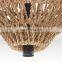 Hot Sale Best Price Jute Lampshade Rustic Woven Flush Mount Light Decor Home Vietnam Supplier